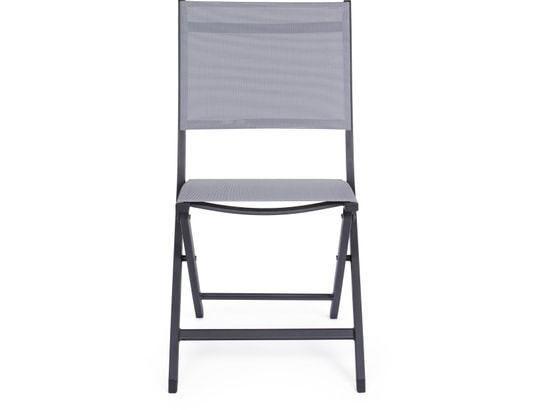 CONCEPT1 - Chaise pliante Lot de 4 chaises pliante Elin anthracite