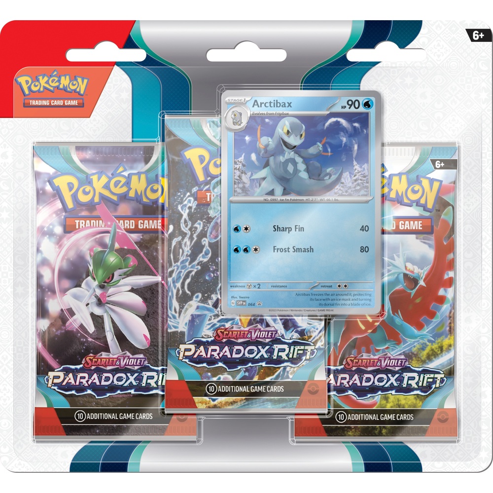 Pokémon-Sammelkartenspiel: Scarlet & Violet – Paradox Rift Display 3er-Pack-Sortiment