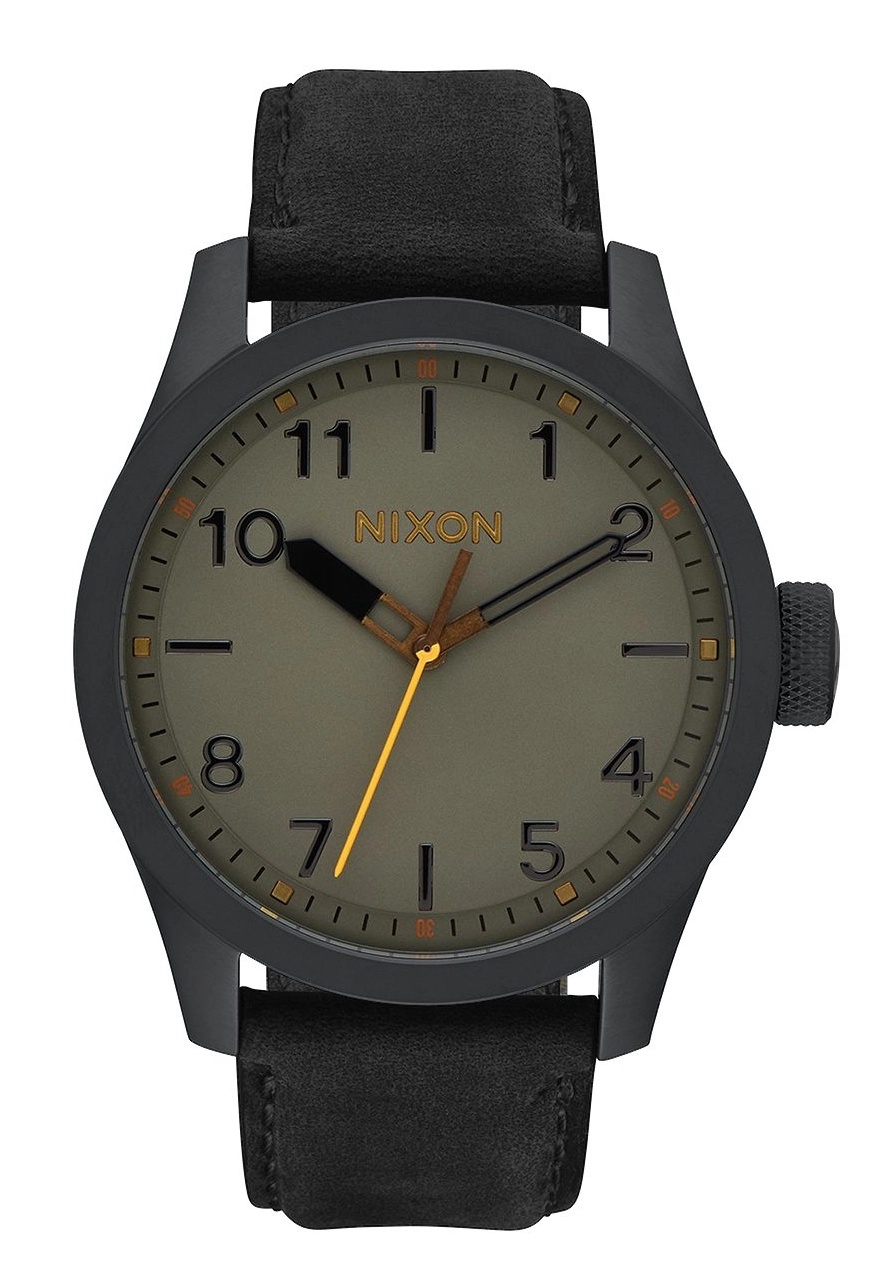 Nixon The Safari Leather All Black / Gray A9752430
