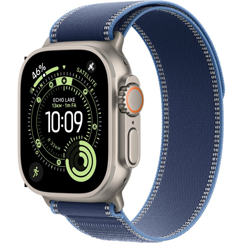 Apple Watch Ultra 3 OLED 49 mm Numérique 422 x 514 pixels Écran tactile 5G Titane Wifi GPS (satellite)