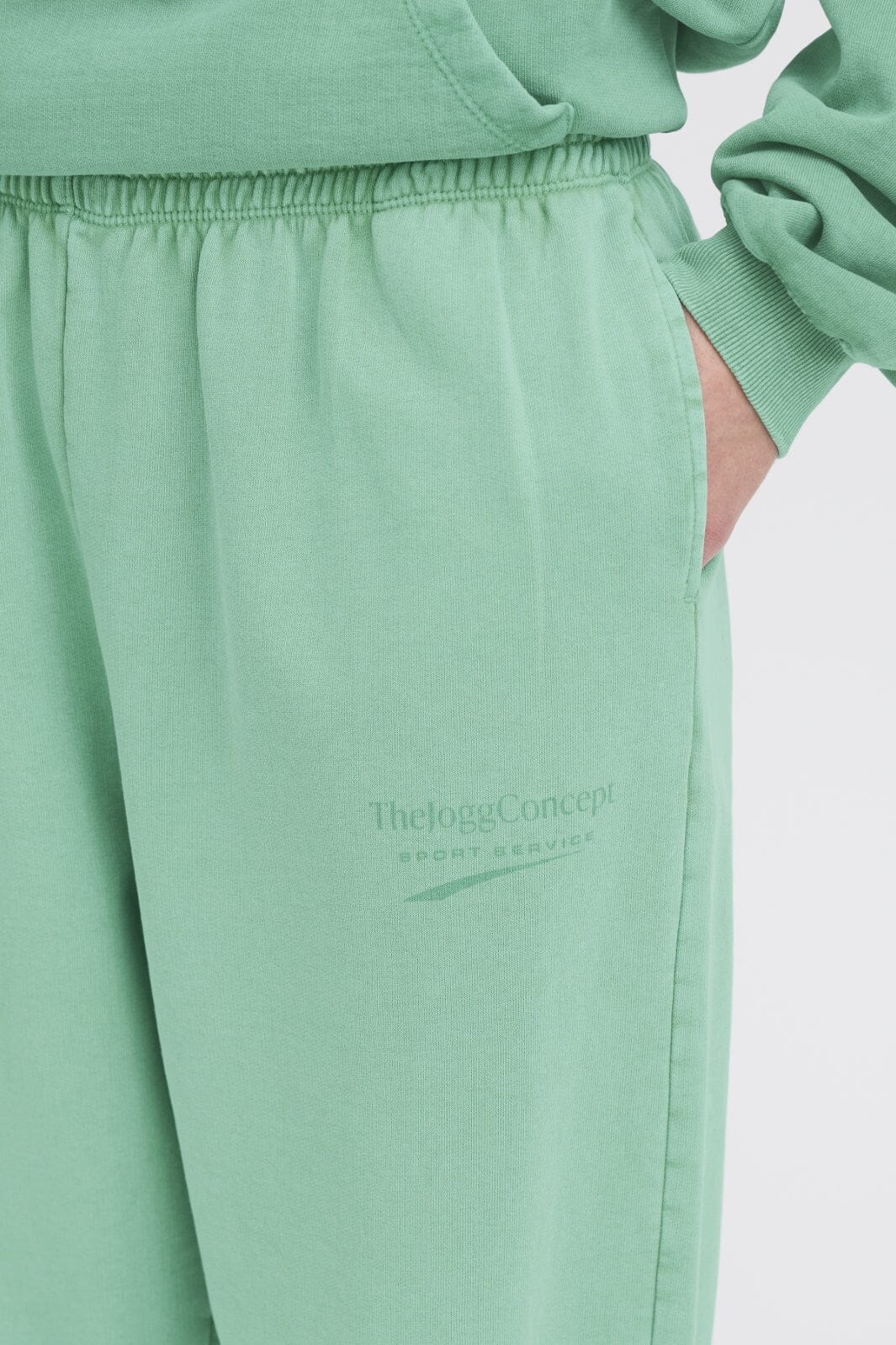 The Jogg Concept Jcrubi Logo Pants 176153 fern green