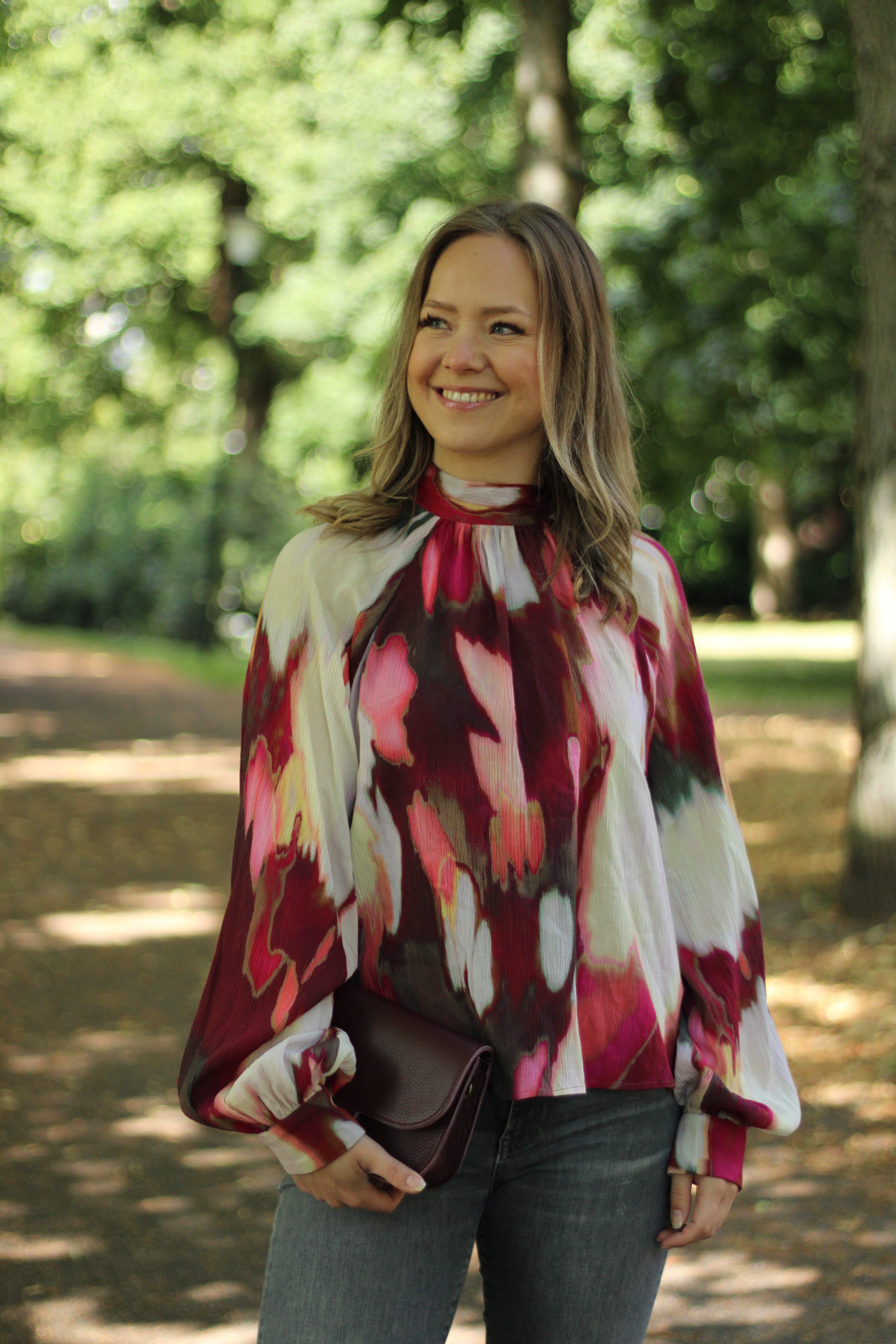 Rino & Pelle - Lieke Blouse With Tie Neck - Pink Shadow