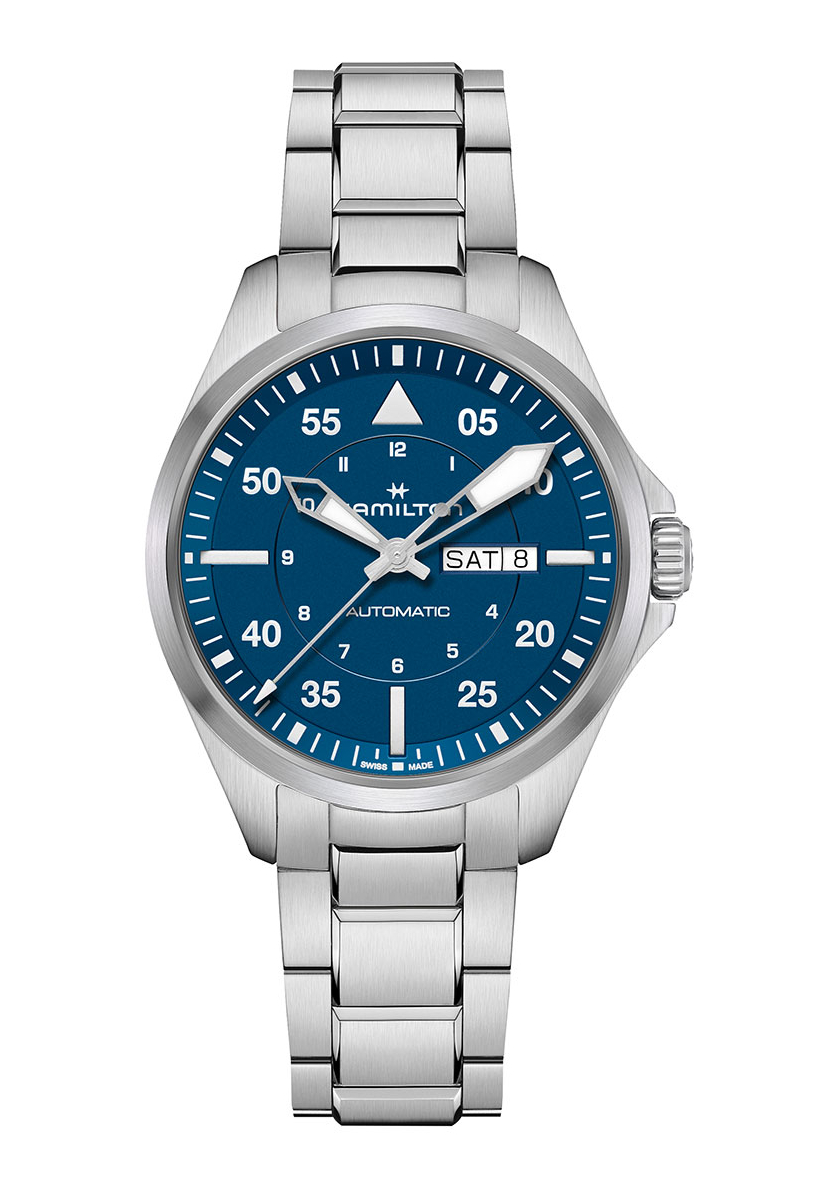 Hamilton Aviation Pilot Day-Date 42 mm Blau H64635140