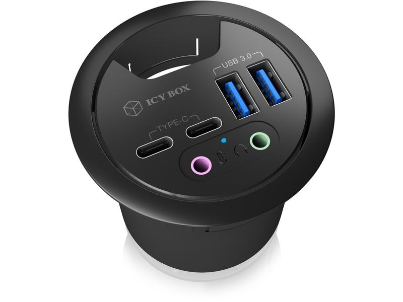 ICY BOX Tisch-Hub IB-Hub1403B Multiport Tisch-Hub