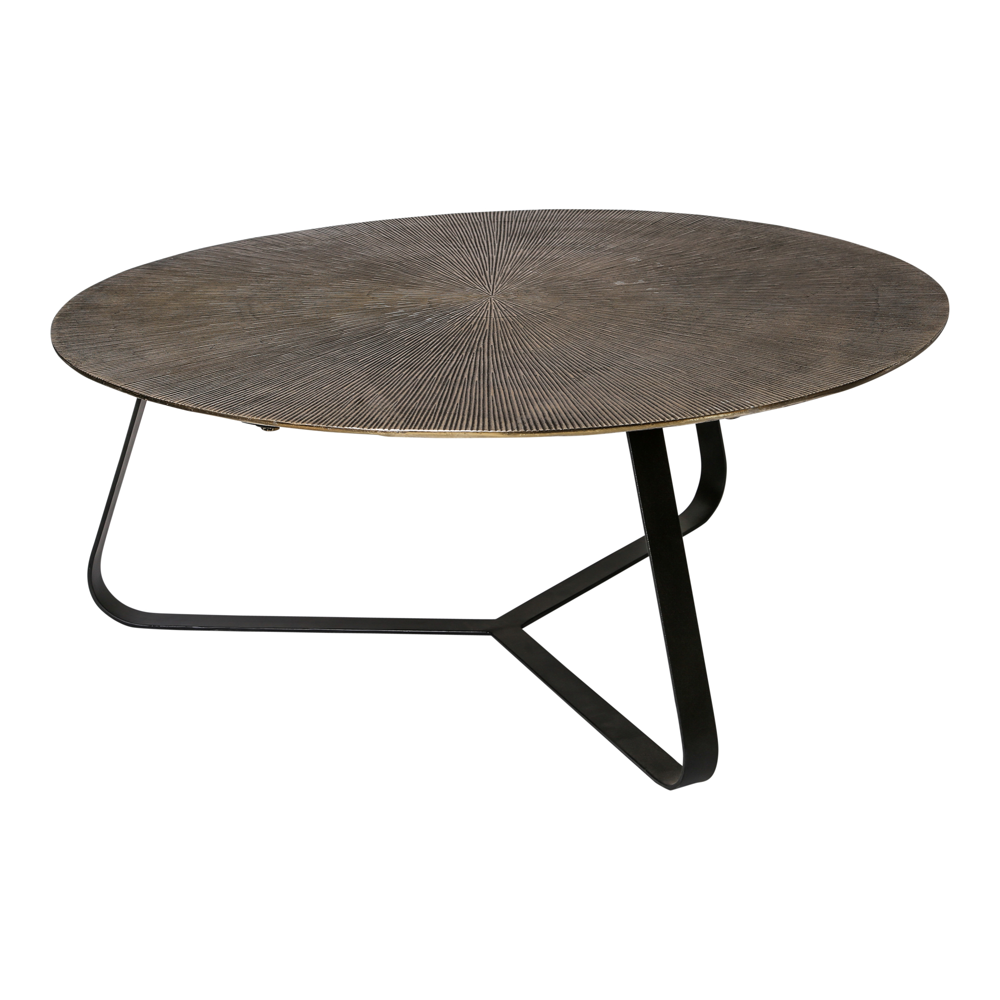 Salontafel Kian goud/zwart L B79xH32 cm