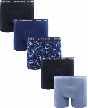 Bjorn Borg Boxers Cotton Stretch 5-Pack Blauw 10004234-MP004 kopen