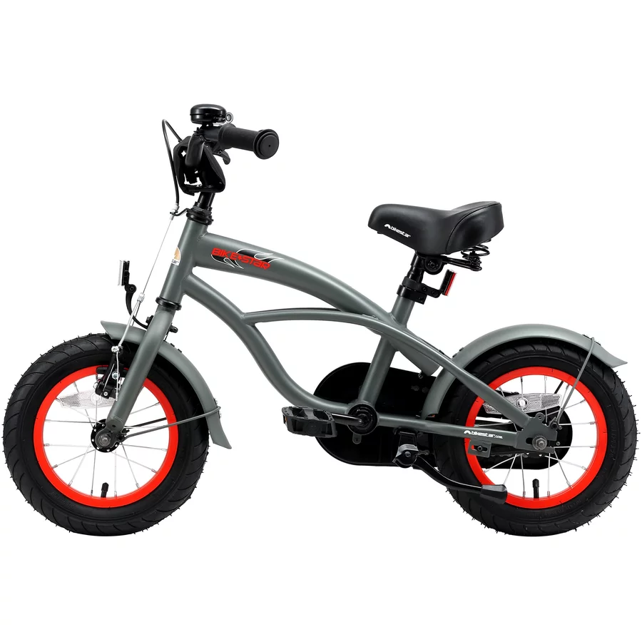 Bikestar Kinderrad 12 Zoll Cruiser grau