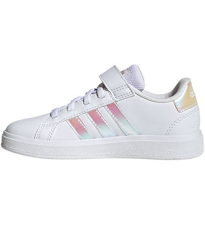 adidas Performance Sko -  Grønd Court 2.0 EL K - Hvid/Rosa