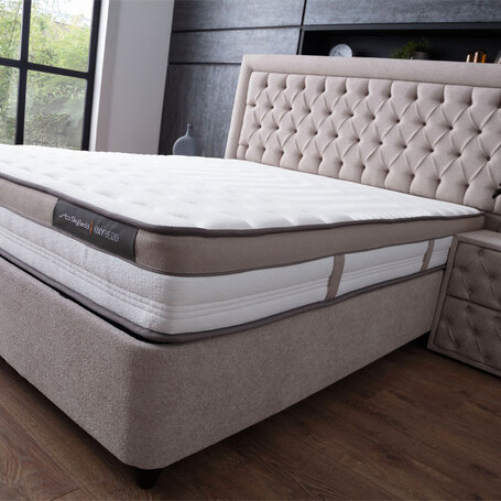 Opbergboxspring Oxybedd - Beige