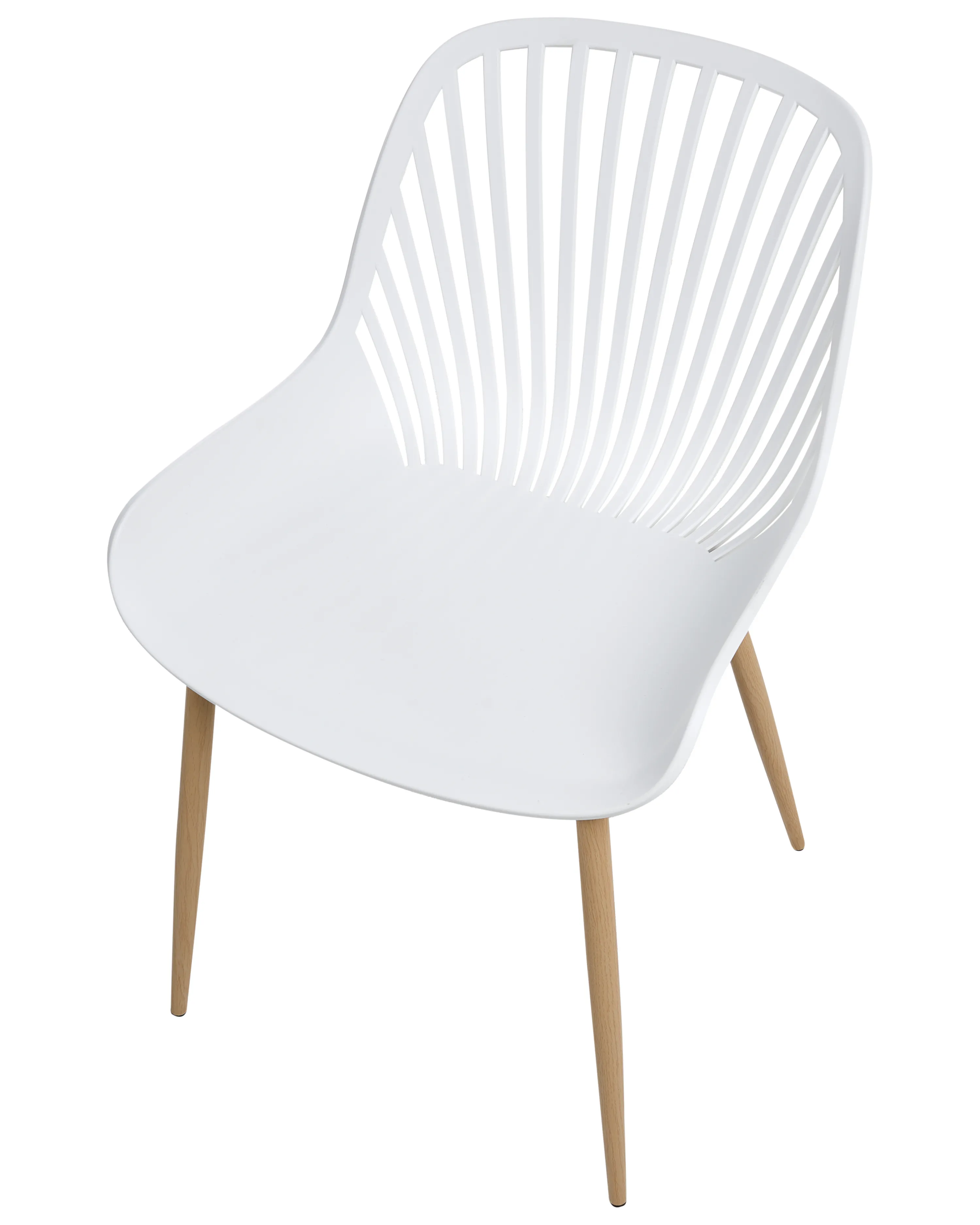 Set van 4 eetkamerstoelen KLEVE Wit