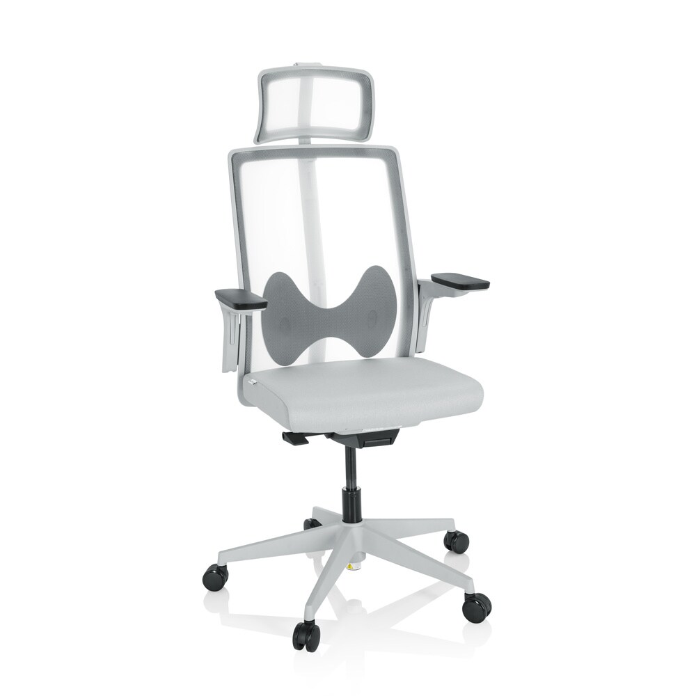 Profi Bürostuhl ARCEO W Stoff/Netzstoff mit Armlehnen (höhenverstellbar) hjh OFFICE