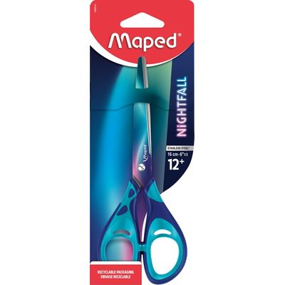Maped Nightfall - Ciseaux 16 cm (blister) - symétriques