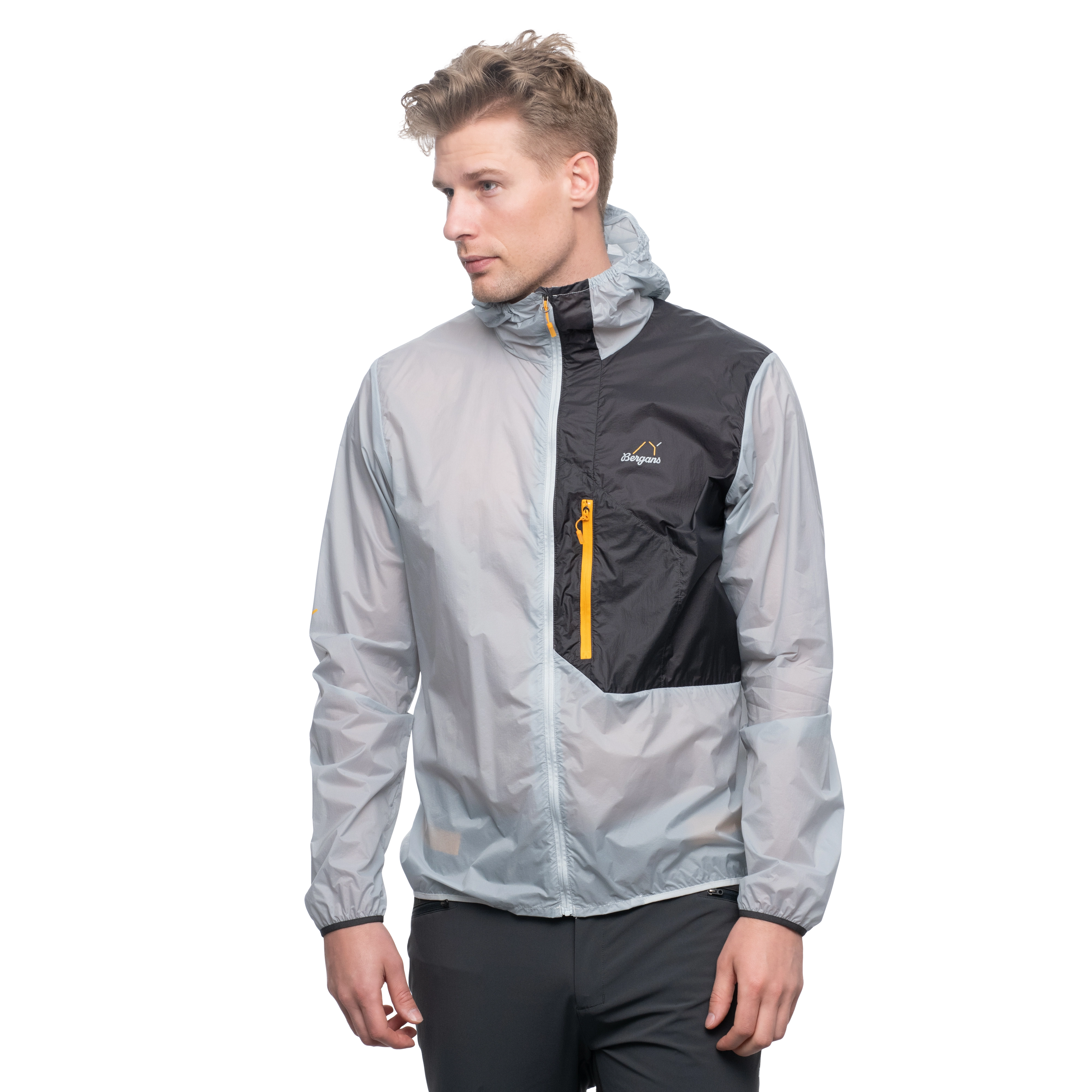 Y LightLine Pure Windbreaker Jacket Men Pearl Grey / Dark Shadow Grey