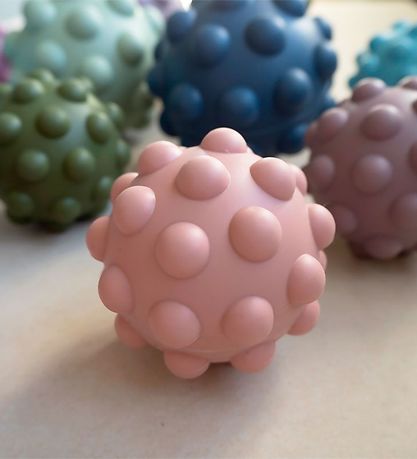 Tiny Tot Bold - Sensory Silicone Fidget Ball - 10 cm - Blåsh