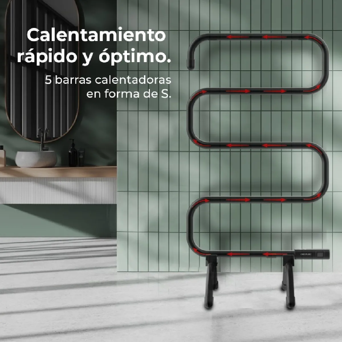 Cecotec ReadyWarm 5000 Towel Black