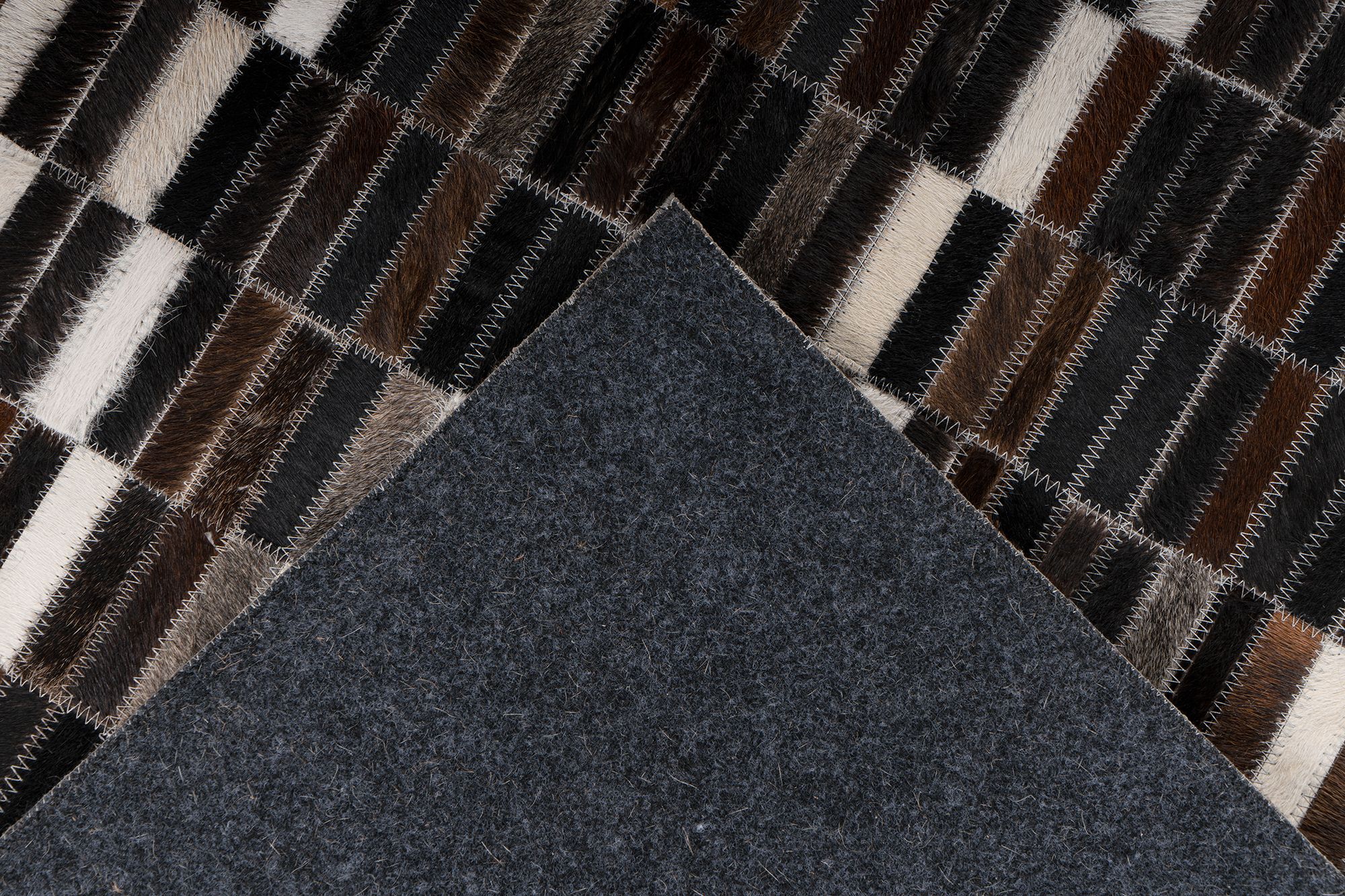 Vloerkleed 125 zwart wit Lavin