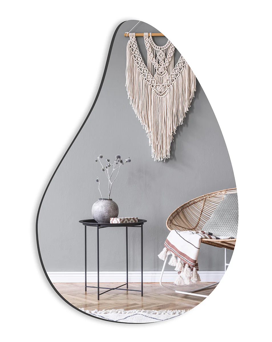 Incado  Design spejl, klar - H: 80 cm.