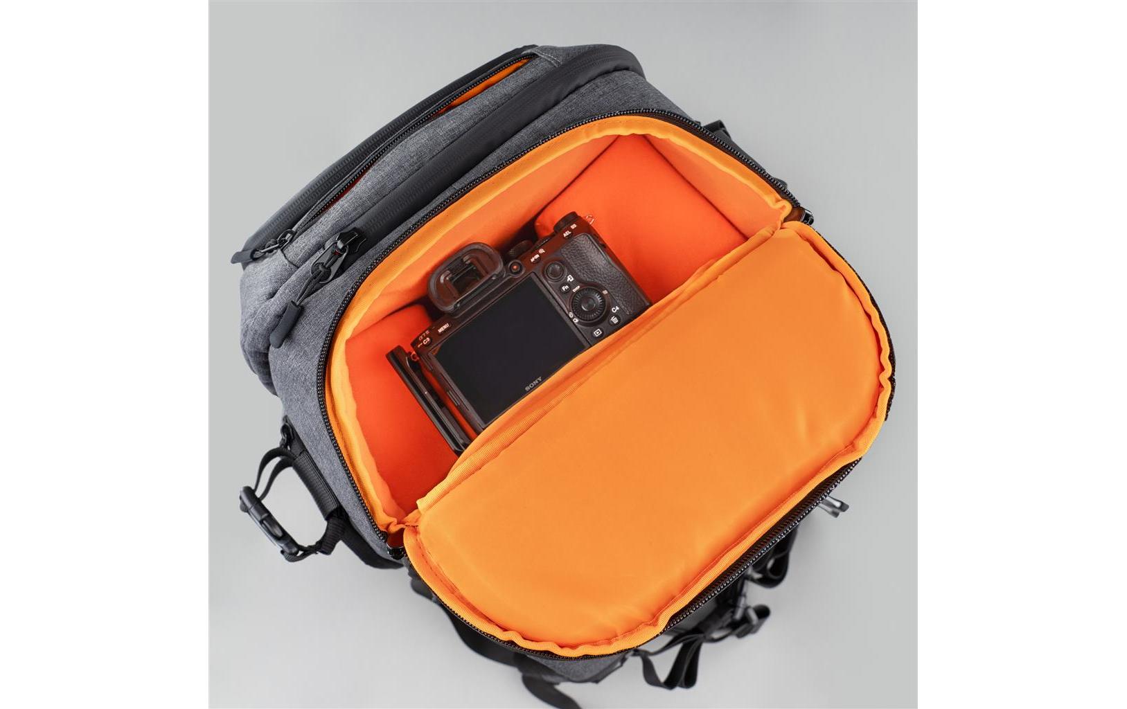 Fotorucksack Prag Pro Grau<br>Rucksack mit Platz für DSLR und Zubehör