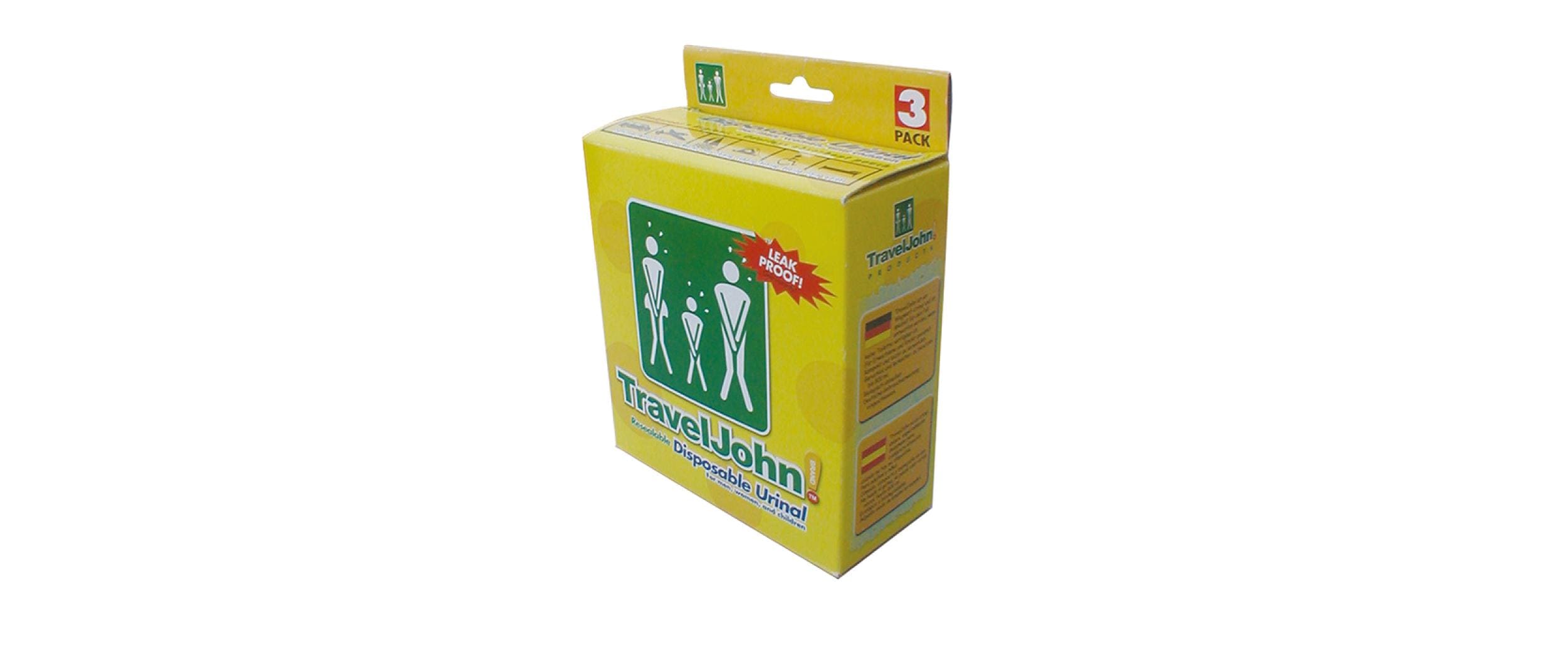 Einweg-Urinal Unisex 3er-PackEinweg Urinal