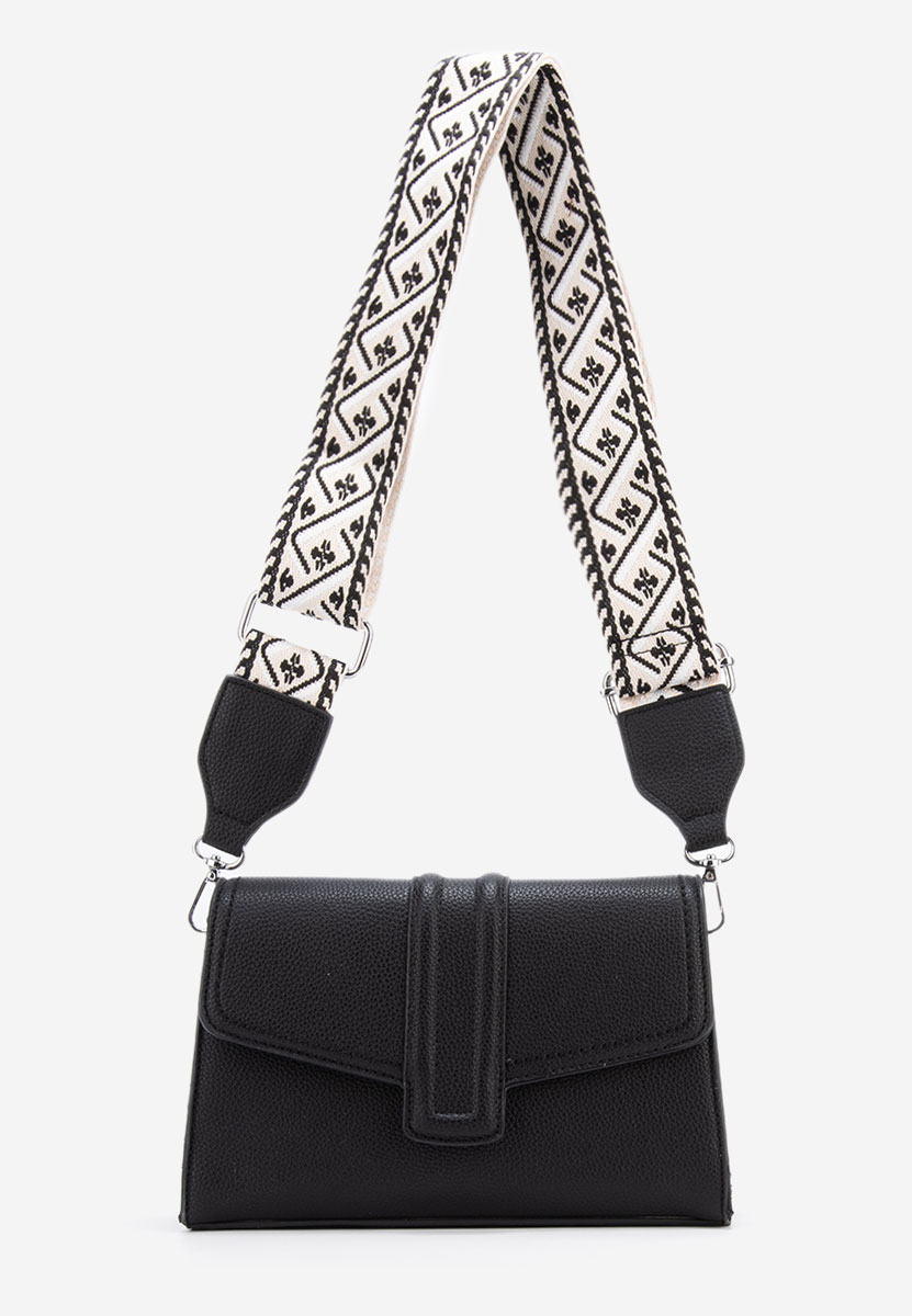 Sac bandoulière femme noire Exalt
