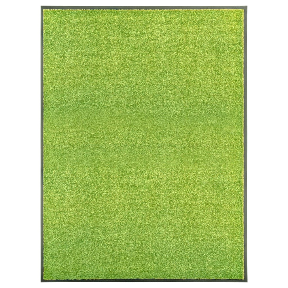 Paillasson lavable vert 90x120 cm