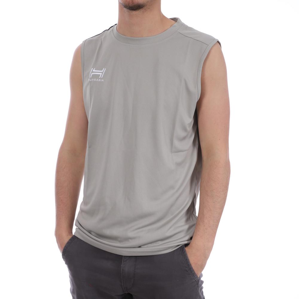 Hungaria Débardeur Gris aux Bandes Noires Homme Hungaria Training Pro sleveless