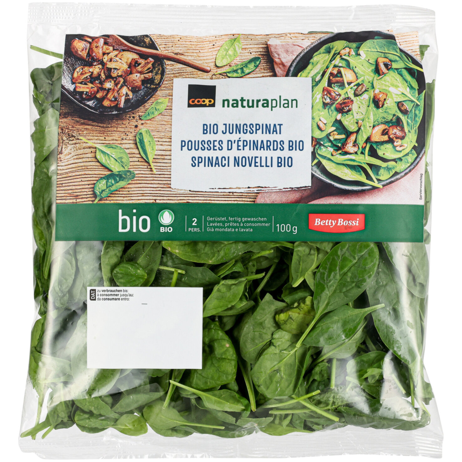 Betty Bossi Naturaplan Bio Jungspinat -