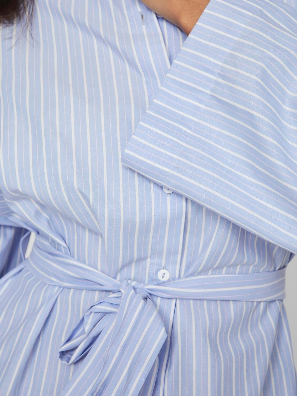 Vila  Viapolle L/S skjortekjole - Kentucky Blue