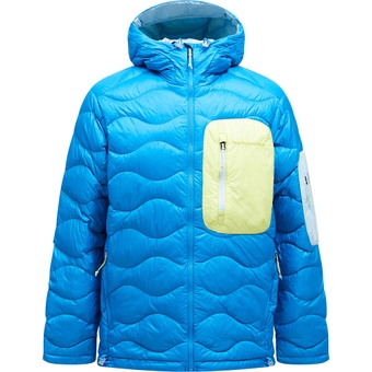 Peak Performance Helium Utility Down Hood Daunenjacke Brilliant Blue / Cloud / Sunny Adventure Herren