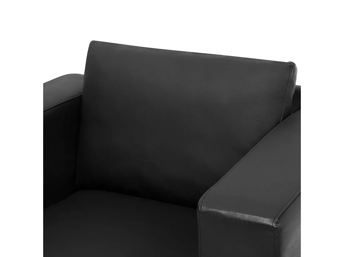 Fauteuil HELSINKI Cuir Noir