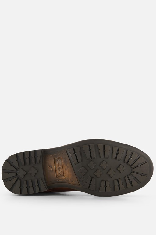 Van Lier Fritz Veterschoenen cognac Leer