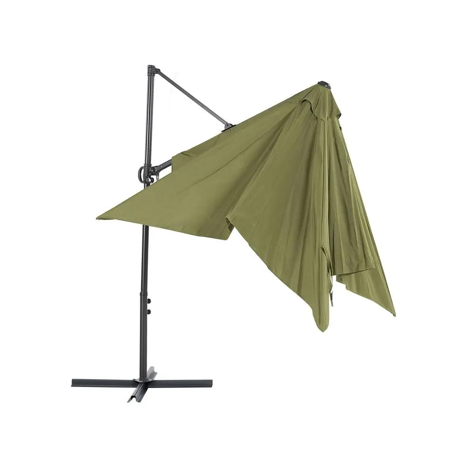 MONZA II - Zweefparasol - Groen - Polyester