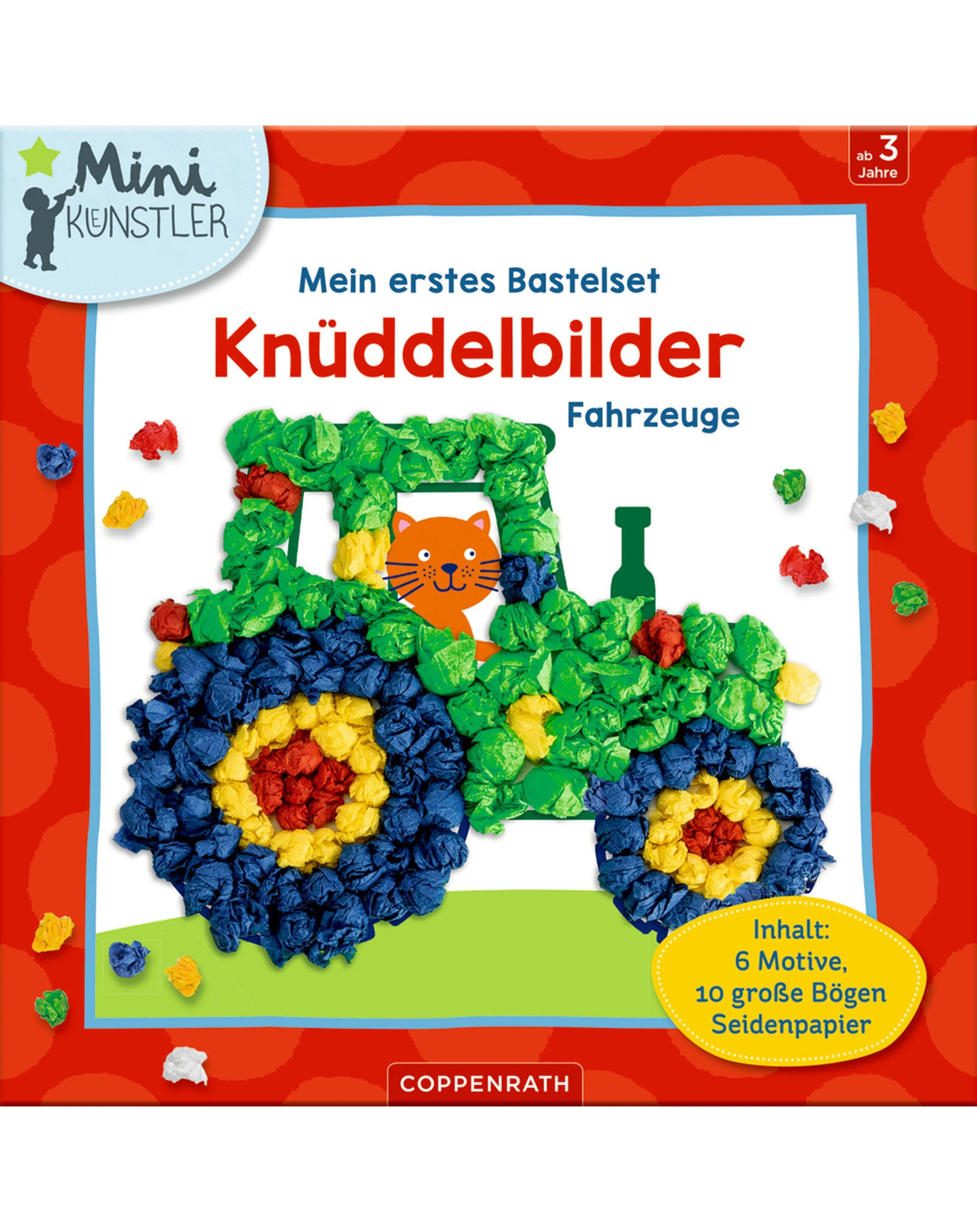 Bastelset Knüddelbilder MINI KÜNSTLER - FAHRZEUGE (23x23)