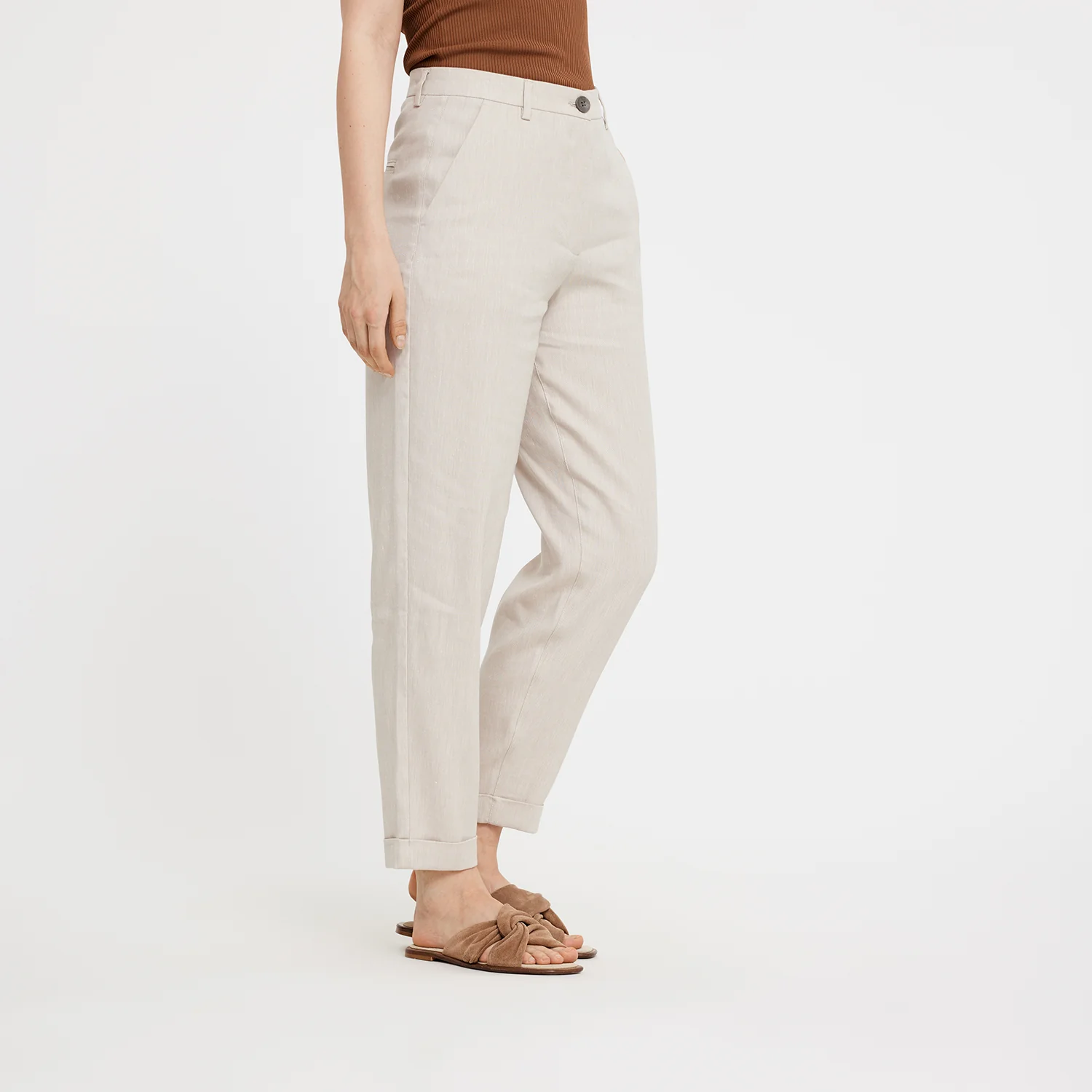 Five Units  Emma habitbukser - Sand Linen