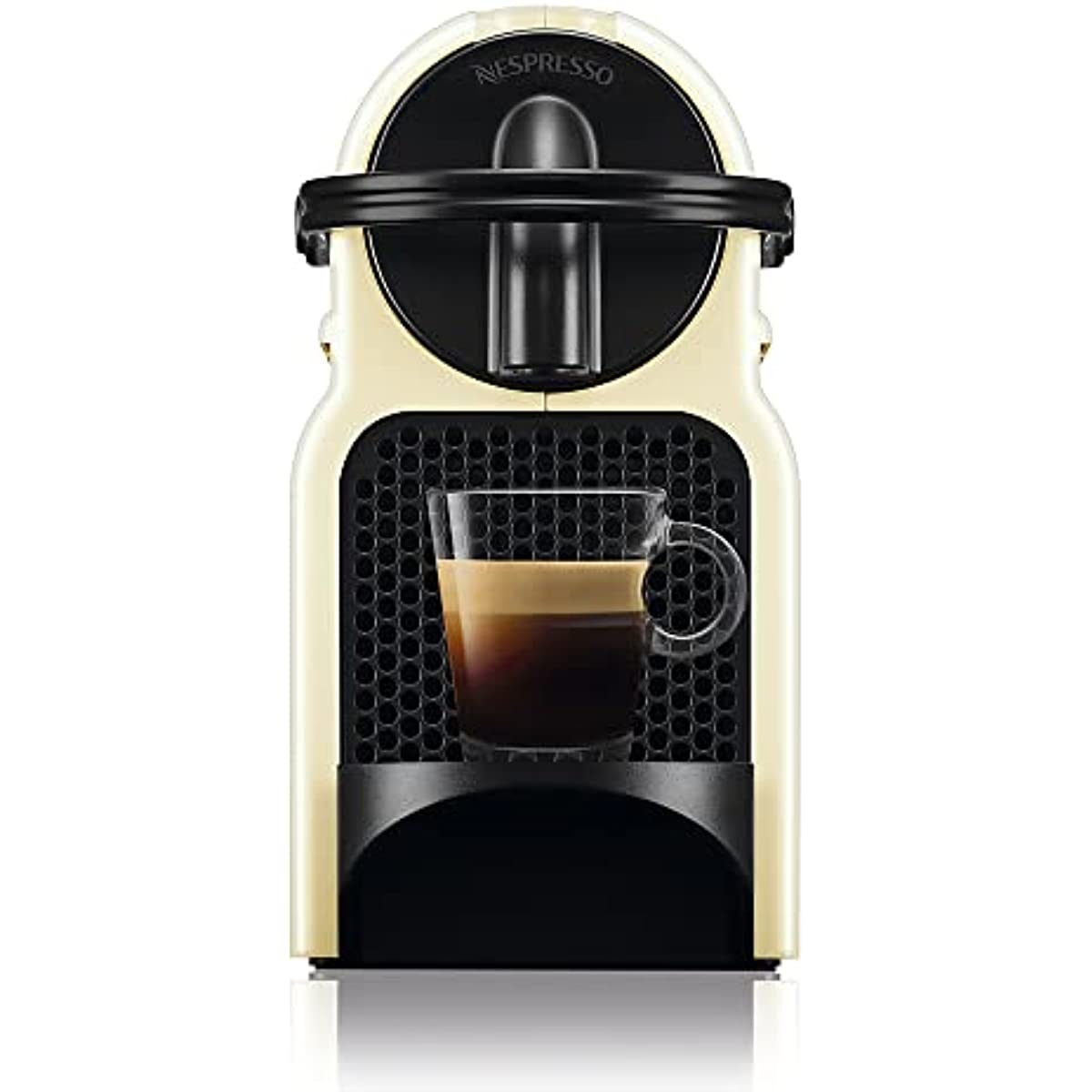 Nespresso Inissia Cafeteira 220V, m&aacute;quina de caf&eacute; Espresso em casa, c&aacute;psula / c&aacute;psula el&eacute;trica autom&aacute;tica (creme)