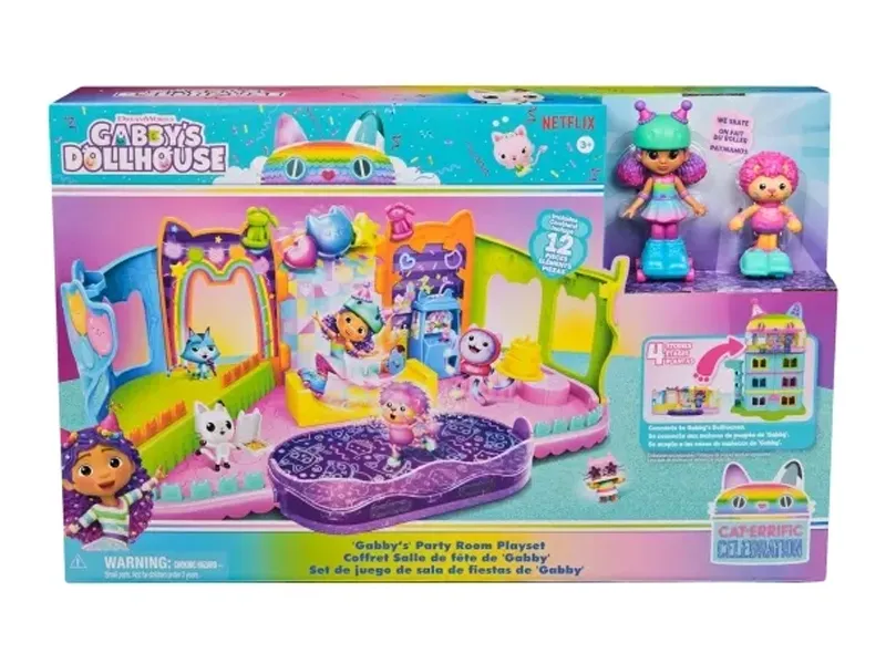 Gabby's Dollhouse Rooftop Roller Party Playset