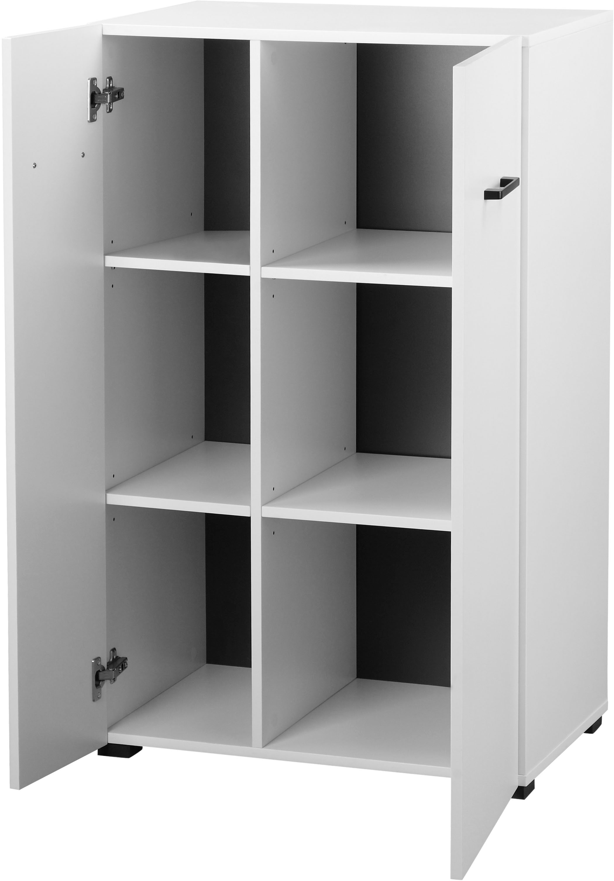 PLACES OF STYLE Aktenschrank »Moid; Mehrzweckschrank,« moderne Kommode mit viel Stauraum, Masse 64,5 x 41,5 x 106 cm