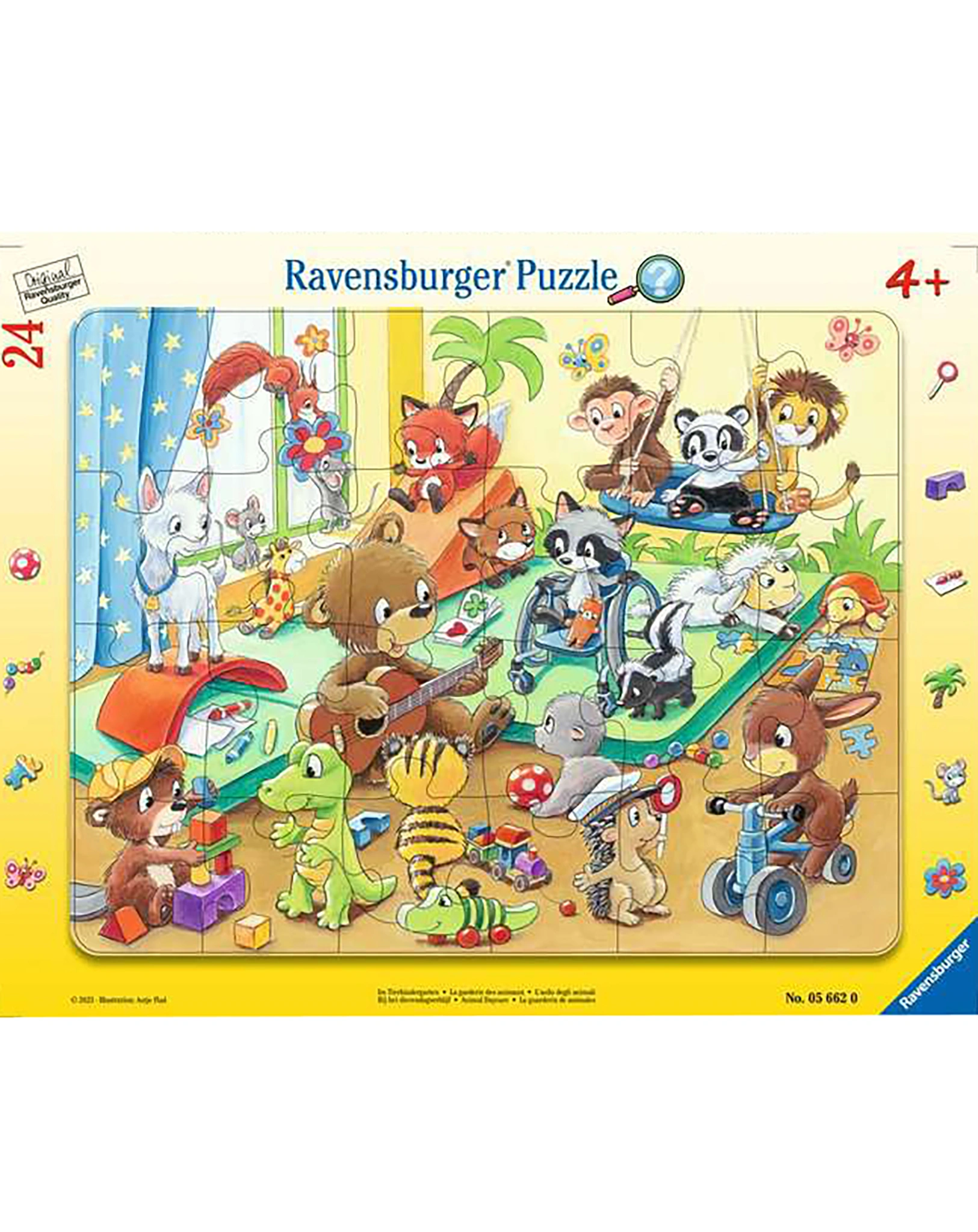 Rahmenpuzzle IM TIERKINDERGARTEN 24-teilig