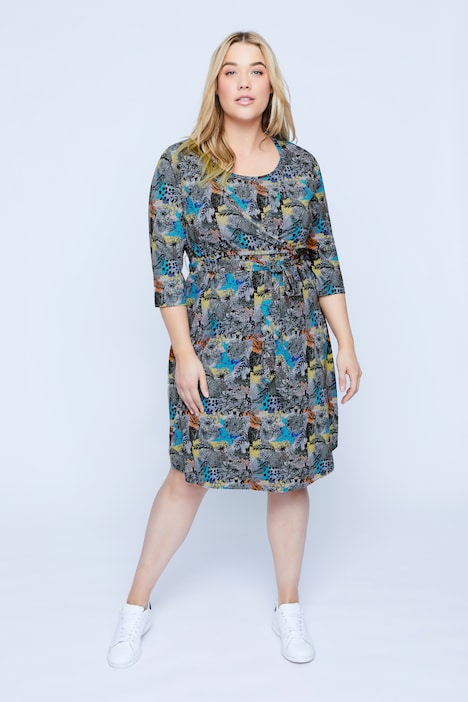 Bellieva-Kleid, Jersey, Still-Funktion, doppellagige Büste, 3/4-Ärmel, GOTS
