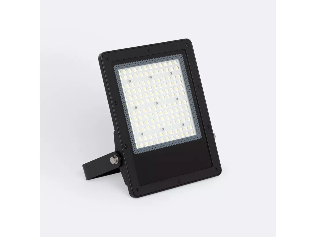 Projecteur LED 100W Dimmable 0-10V 170 lm/W IP65 ELEGANCE Slim PRO Noir Blanc Chaud Asymétrique 120ºx50º 3000K
