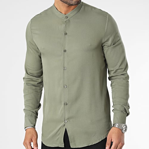 Chemise Manches Longues Vert Kaki