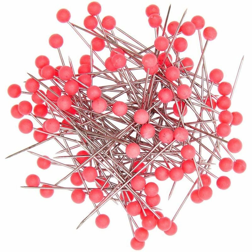 Épingles décoratives 3,8 cm - rose fluo
