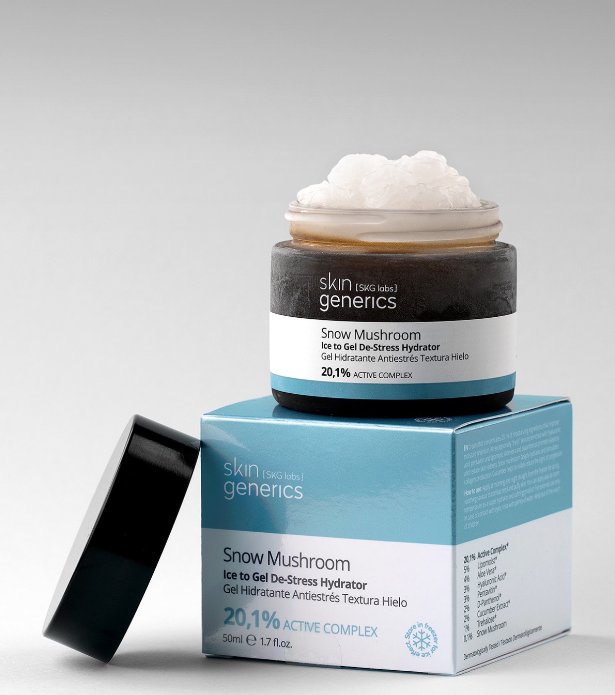 Skin Generics - Gel-creme hidratante anti-stress Snow Mushroom