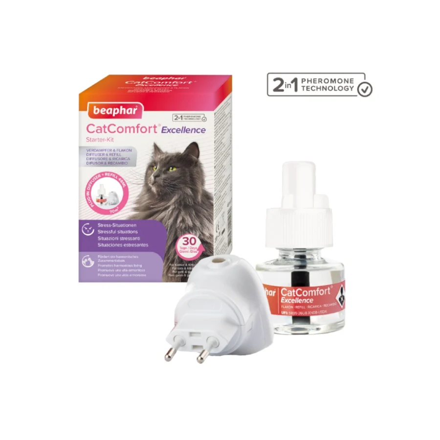 Difusor de feromônios Beaphar CatComfort Excellence para gatos