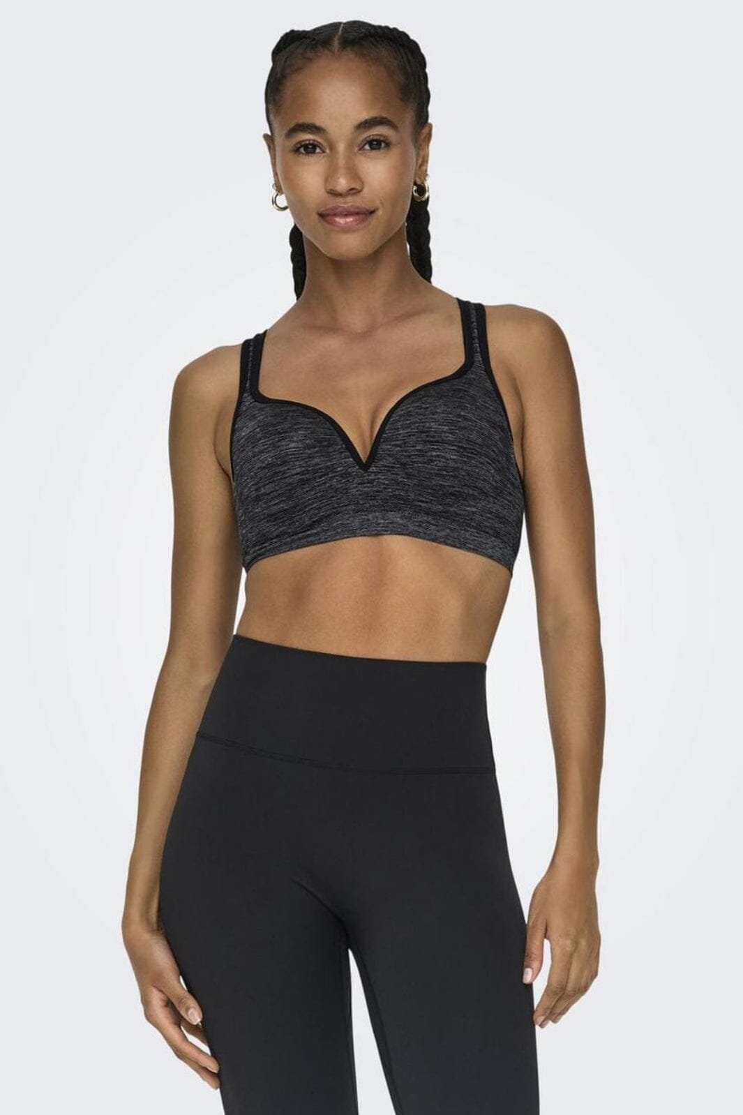 Only Onpmartine-2 Seam Bra m bra 2462164 black melange