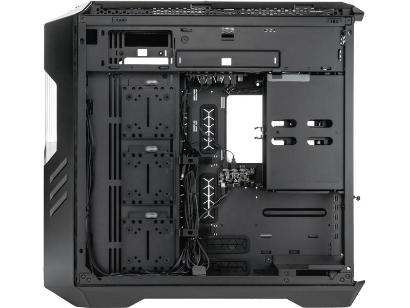 Cooler Master PC-Gehäuse HAF 700 EVO Schwarz Vielseitig einsetzbarer Big-Tower mit Sichtfenster