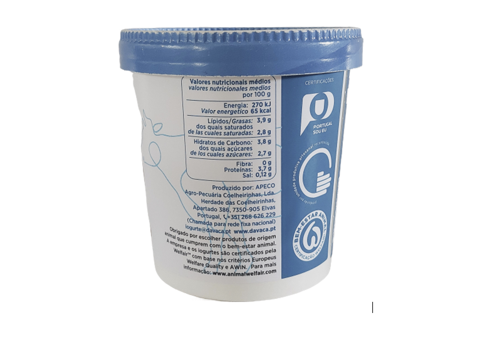 IOGURTE DAVACA NATURAL 400G