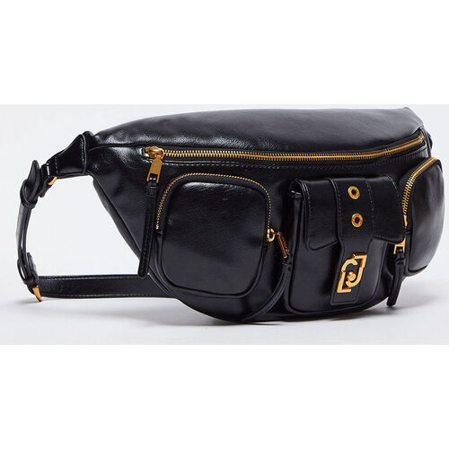 Liu Jo - Riñonera de bandolera con logotipo Negro