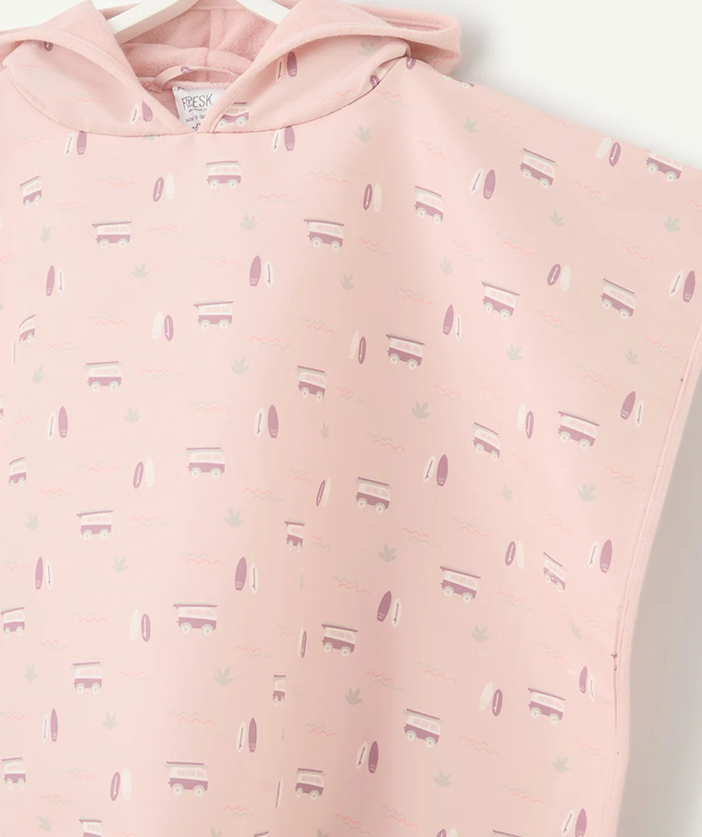 FRESKponcho de plage bébé fille rose