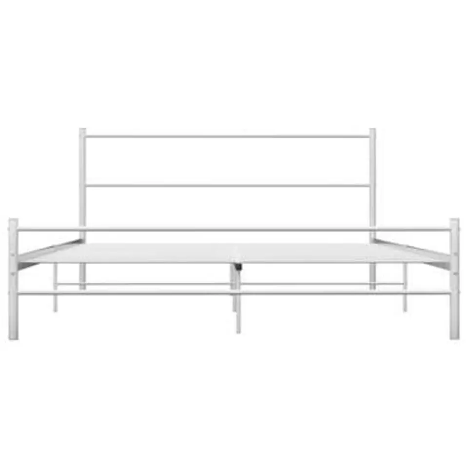 vidaXL - Metalen bed frame - Wit - 140 x 200 cm